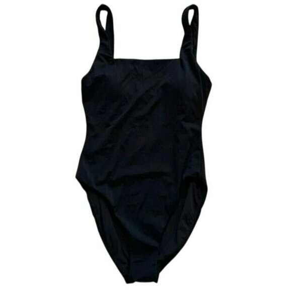 Andie Swim The Miami Square Neck Black Medium One-Piece Swimsuit NWT - Picture 6 of 7